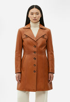 Lucy Kurzmantel mit Knopfleiste und Reverskragen