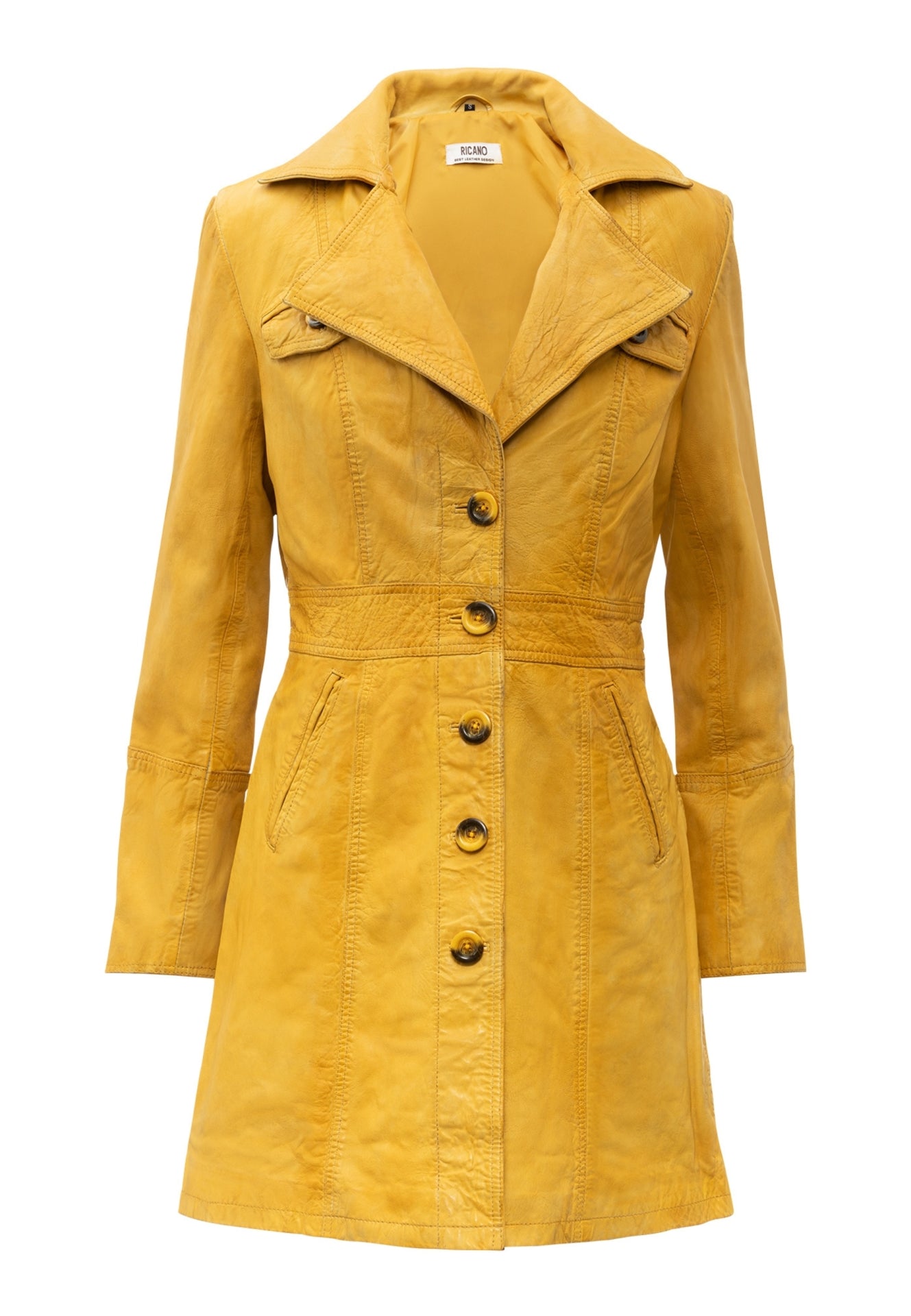 Lucy Kurzmantel mit Knopfleiste und Reverskragen