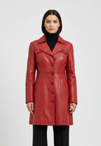 Lucy Kurzmantel mit Knopfleiste und Reverskragen