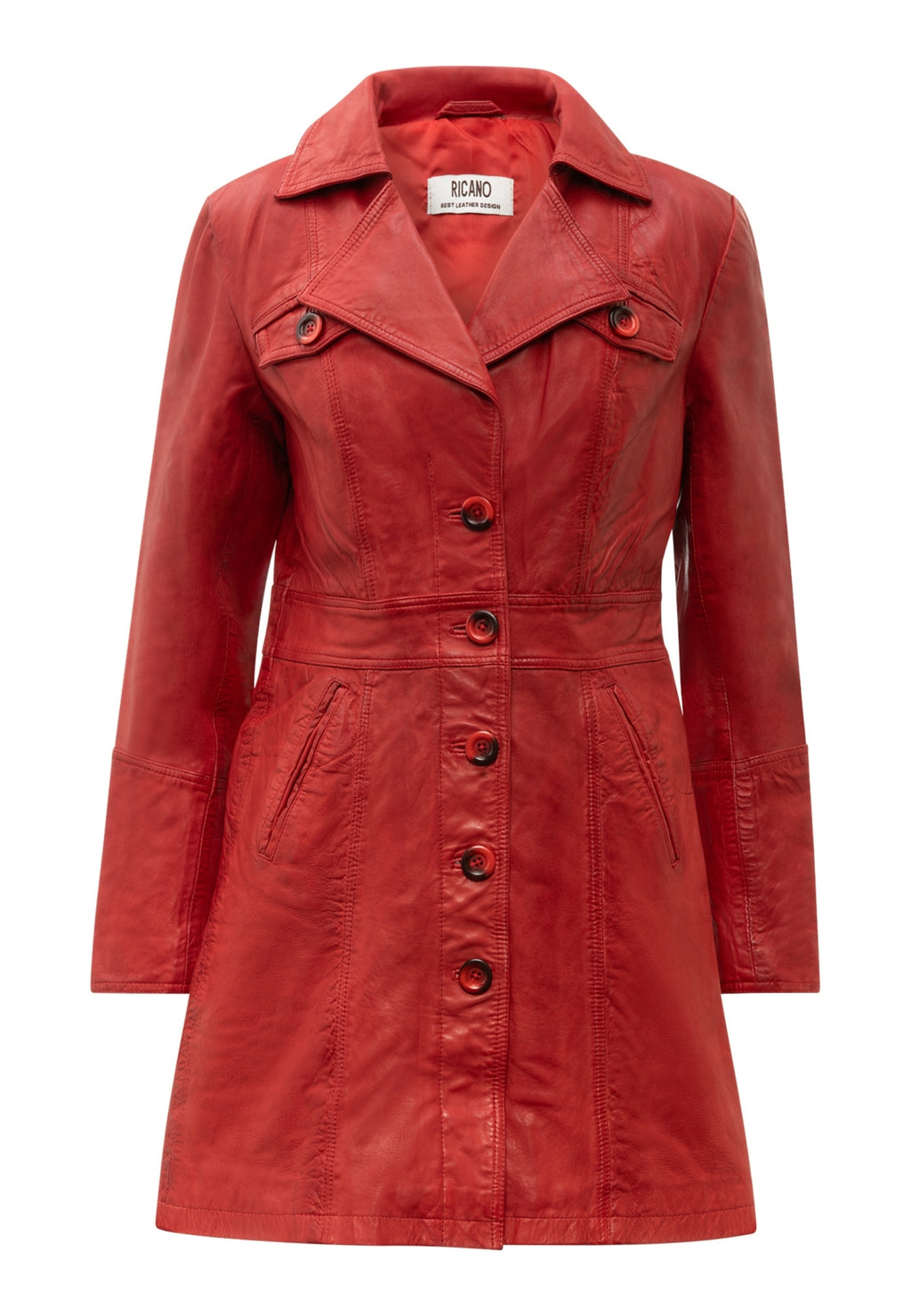 Lucy Kurzmantel mit Knopfleiste und Reverskragen