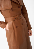 Darcy Damen Leder Trenchcoat