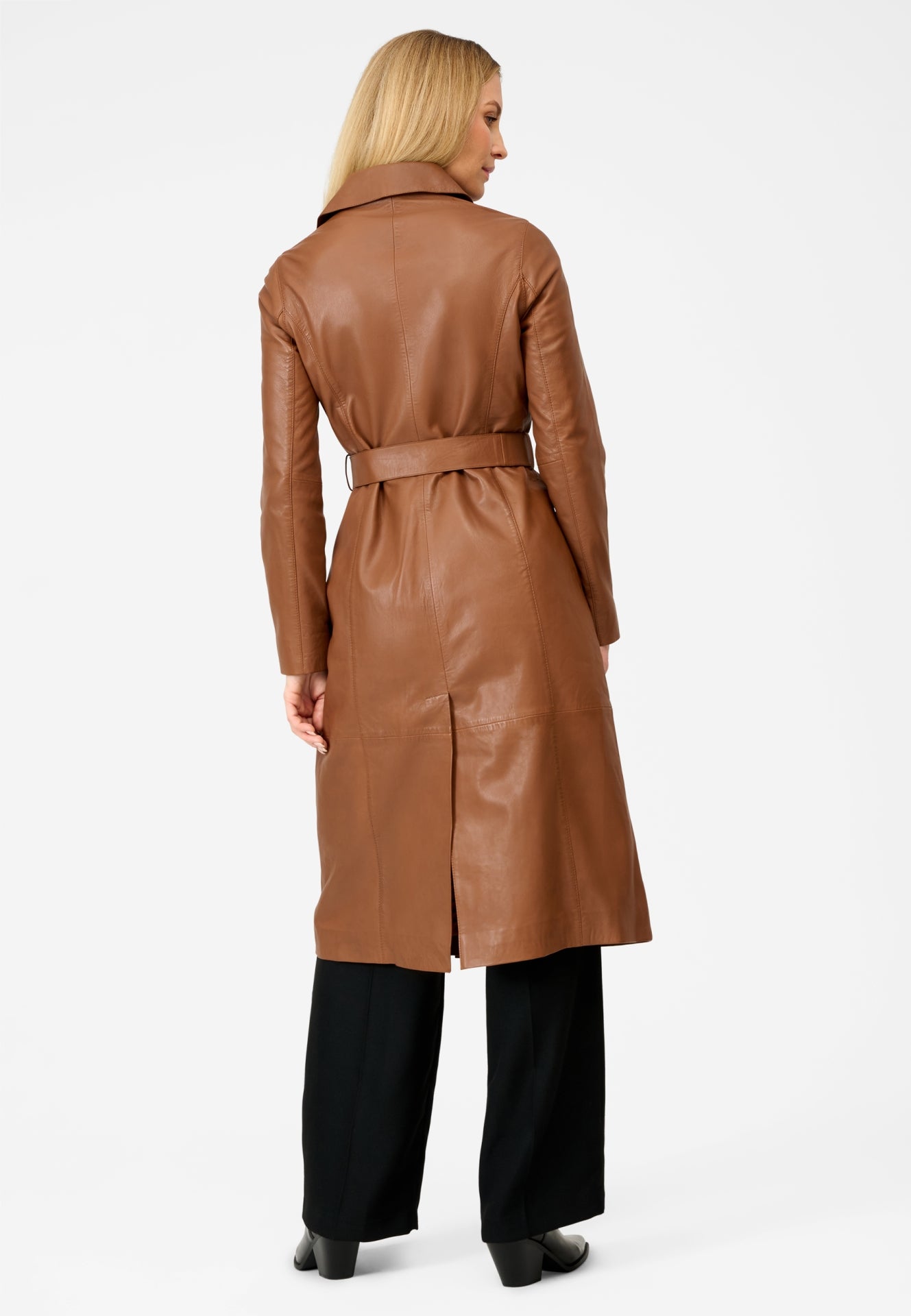 Darcy Damen Leder Trenchcoat